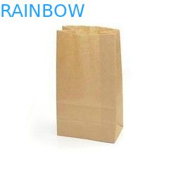 ブラウンのロゴはカスタマイズされた紙袋を、取り除きます立てます袋を印刷しました