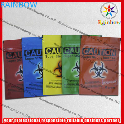 再生利用できる多彩な草の香はジップ ロック式のグラビア印刷の印刷を袋に入れます