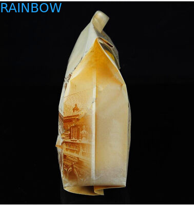 パンのために/豆と印刷するブラウンのクラフトによってカスタマイズされる紙袋をファスナーを絞める