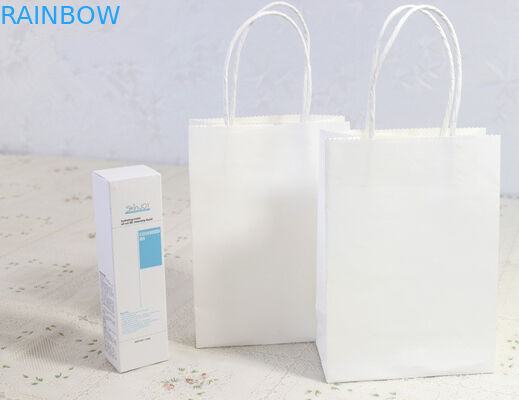 明白な色のクラフトの独特な印刷の紙袋厚さ 0.18 mm の