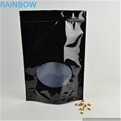 アルミ ホイルの袋、明確な窓のクルミ/軽食の包装袋をファスナーを絞める