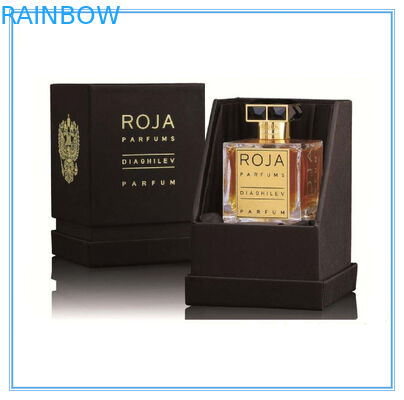 底と再生利用できるアート ペーパーの紫色の香水の包装箱