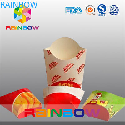 包むフライ ドポテトのために包む折る紙箱はファースト・フードの紙箱を取り除きます