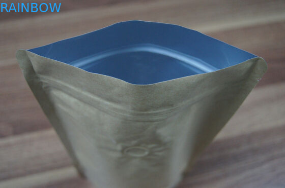 光沢のある明白な銀製は食品包装のためのホイルの袋の包装の Ziplock を立てます