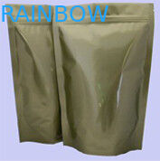 注文の光沢のあるアルミ ホイルの包装の金は Ziplock によって立ちます