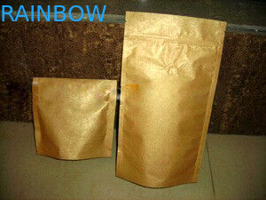 Ziplock によって薄板にされるアルミ ホイルの完全な PrintingPlastic 袋の金は無光沢の終わりを立てます