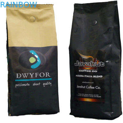 無光沢の終わりの正方形の底アルミ ホイルは弁/ジッパーによって袋に入れます