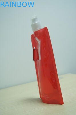 明るく赤いプラスチックは包む金属のホックの飲み物が付いている袋を立てましたり/ジュース/ベビーフードのための袋を立てます袋を立てます