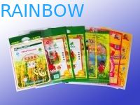 プラム鮮やかな印刷を包む 3 側のシールの薄板にされたプラスチック袋