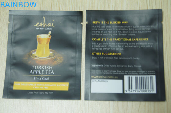 黒の 10g 小さい包装のティーバッグ/即刻のマットの終わりの茶袋