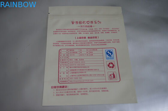 フランス人のローズの茶のために包む平らなアルミ ホイルの注文のティー バッグ
