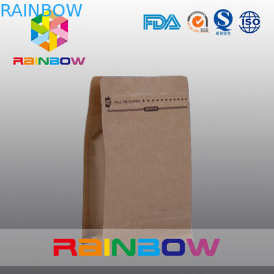 ビーフ・ジャーキーの包装のためのブラウンのカスタマイズされた自然な紙袋