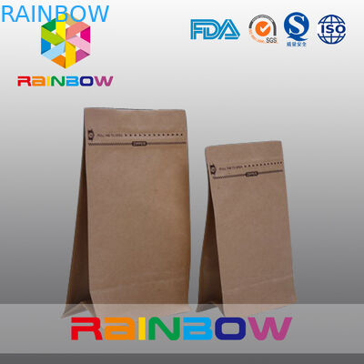 ビーフ・ジャーキーの包装のためのブラウンのカスタマイズされた自然な紙袋