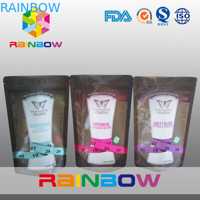 甘味料の同輩のためのジッパーの軽食袋/プラスチック食品包装を立てて下さい