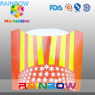 箱を包むフライ ドポテトのための使い捨て可能な折るペーパー包装箱