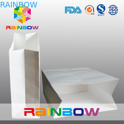 リサイクルされた正方形の底は紙袋/印刷されたペーパー買い物袋をカスタマイズしました