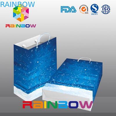 おぼろげな買物をすることのためのハンドルが付いている設計によってカスタマイズされる紙袋