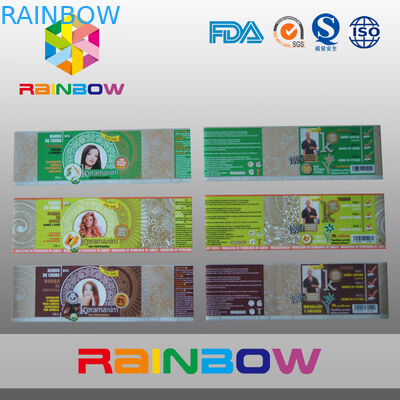 ロールで包む飲み物のびんのためのポリ塩化ビニールの熱収縮スリーブのラベル