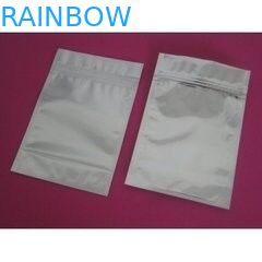 白い銀色のジッパーが付いている袋を調理する 3 側面の習慣によって印刷されるアルミ ホイル
