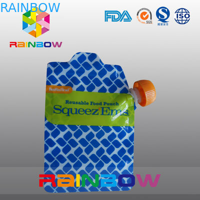 ベビーフードのためのジッパーが付いている薄板にされた層の材料によってリサイクルされる液体の口袋