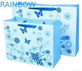 中心が付いている平らなハンドルのクラフトによってカスタマイズされる紙袋の美しい女の子の買い物袋の印刷