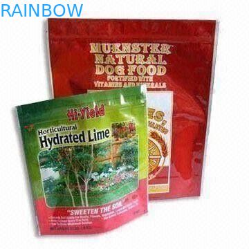 アルミ ホイル袋のヒート シールのパッキング食糧袋は、型抜きされたハンドルが付いているプラスチック袋に掃除機をかけます