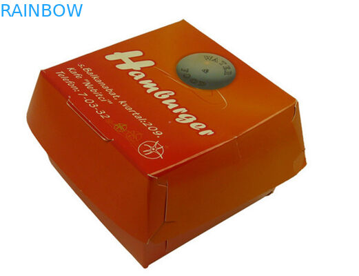 ファースト・フードのレストランのための紙箱の包装の習慣によって印刷される設計