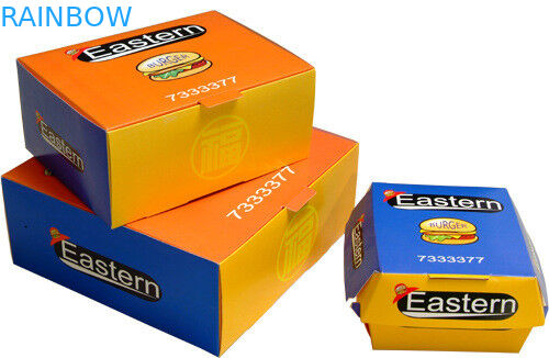 ファースト・フードのレストランのための習慣によって印刷される設計と包む Premiium の紙箱