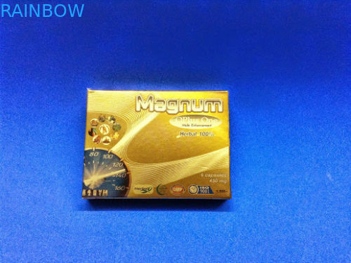 性の草の興奮剤の丸薬/カプセルのために包む金押す紙箱