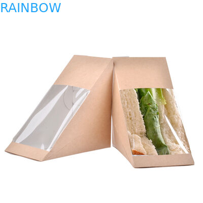 ピラミッドの定形ポップコーンの鶏箱、Sanwhiches のための使い捨て可能な紙箱