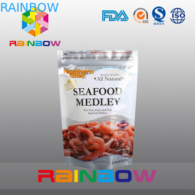 シーフードのためのジッパーによって Sthand を包むアルミ ホイルの袋