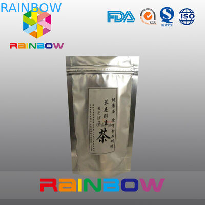 銀を着せて包むティーバッグ カスタマイズされた印刷物ホイルの袋を立てて下さい