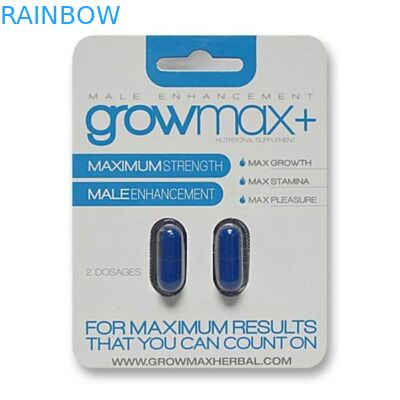 2 つの穴が付いている男性の強化の興奮剤のために包む習慣によって印刷される掛かる紙カード