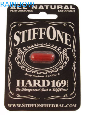 満ちる穴が付いている男性の性の強化のカプセル/丸薬のための掛かる紙カード