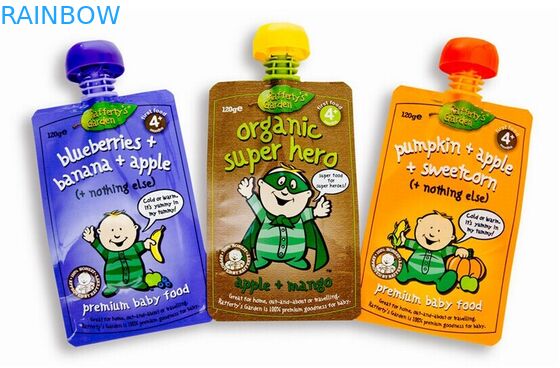 Transprent は袋水/飲料、ジッパーとの Doypack のためのガセットの味方します
