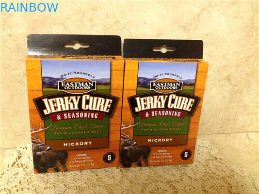 の Hange の穴が付いている風味を付ける紙箱のパッケージのために味をつけること包むロゴによって印刷される紙箱