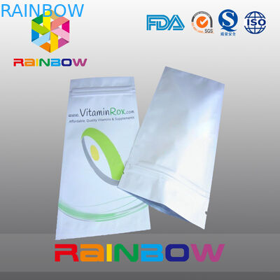 印刷されるアルミ ホイルの習慣と包む白いブロックの底食品等級のプラスチック袋