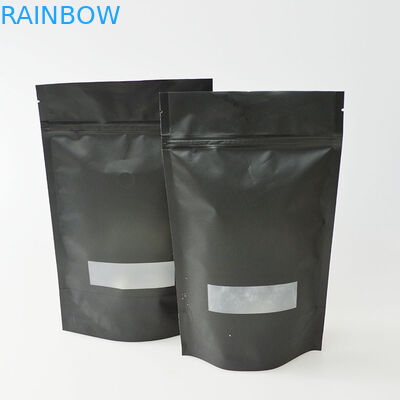 無光沢コーヒー豆弁が付いている包装袋のプラスチック習慣によって印刷されるコーヒー バッグを立てて下さい