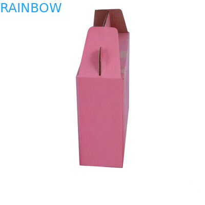 包む自動閉鎖したギフトの紙箱窓が付いている波形のボール紙の箱