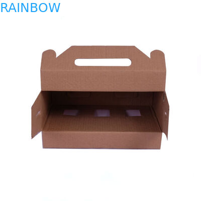 包む自動閉鎖したギフトの紙箱窓が付いている波形のボール紙の箱