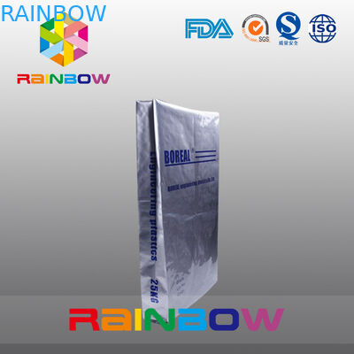 25kgs は蛋白質の粉の包装のためのガセットのアルミ ホイルの袋に底を付けます