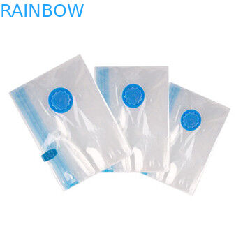 ジッパーおよび弁との食糧/服装/キルトの貯蔵のための透明な真空シール袋