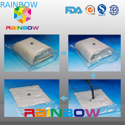 明確なキルトは食糧真空シール袋/Costom のプラスチック真空の貯蔵の袋を圧縮しました