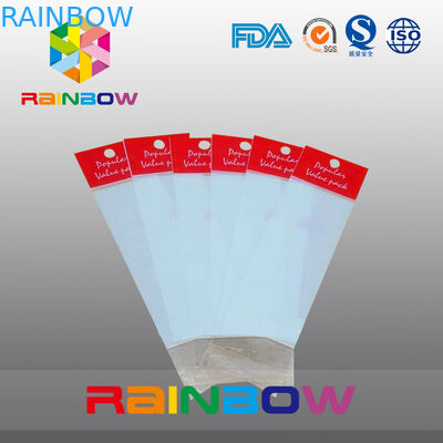 赤い OPP ヘッダー袋、印刷されたセロハン袋、平らなポリ袋