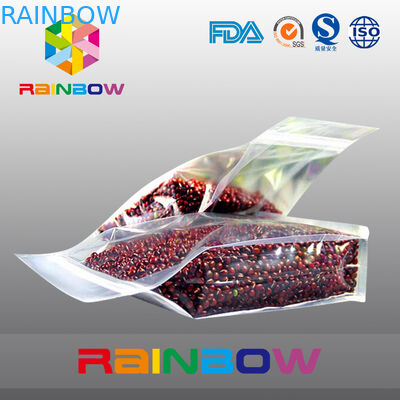 プラスチック透明な最下のガセットのジップ ロック式の豆/食品包装は袋に入れます