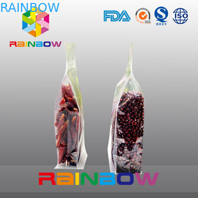 プラスチック透明な最下のガセットのジップ ロック式の豆/食品包装は袋に入れます