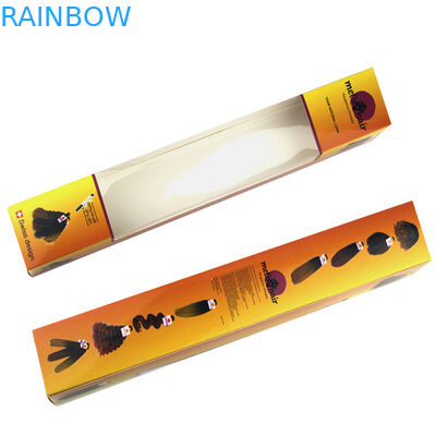 明確な窓と包む毛延長紙箱毛延長紙箱