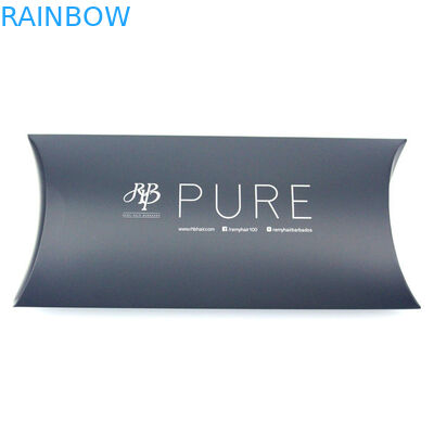 印刷されたロゴ、提供される通関サービスと包む光沢のある黒髪延長紙箱