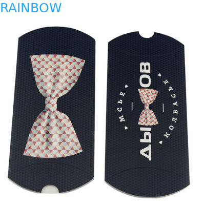 枕形のカスタマイズされたサイズそしてロゴの黒い白髪延長紙箱