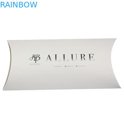 枕形のカスタマイズされたサイズそしてロゴの黒い白髪延長紙箱